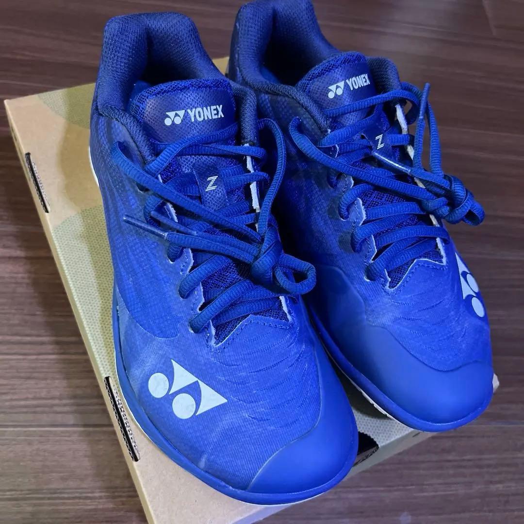 YONEX パワークッション エアラスZ 2 ワイド 23.0 ネイビーブルー