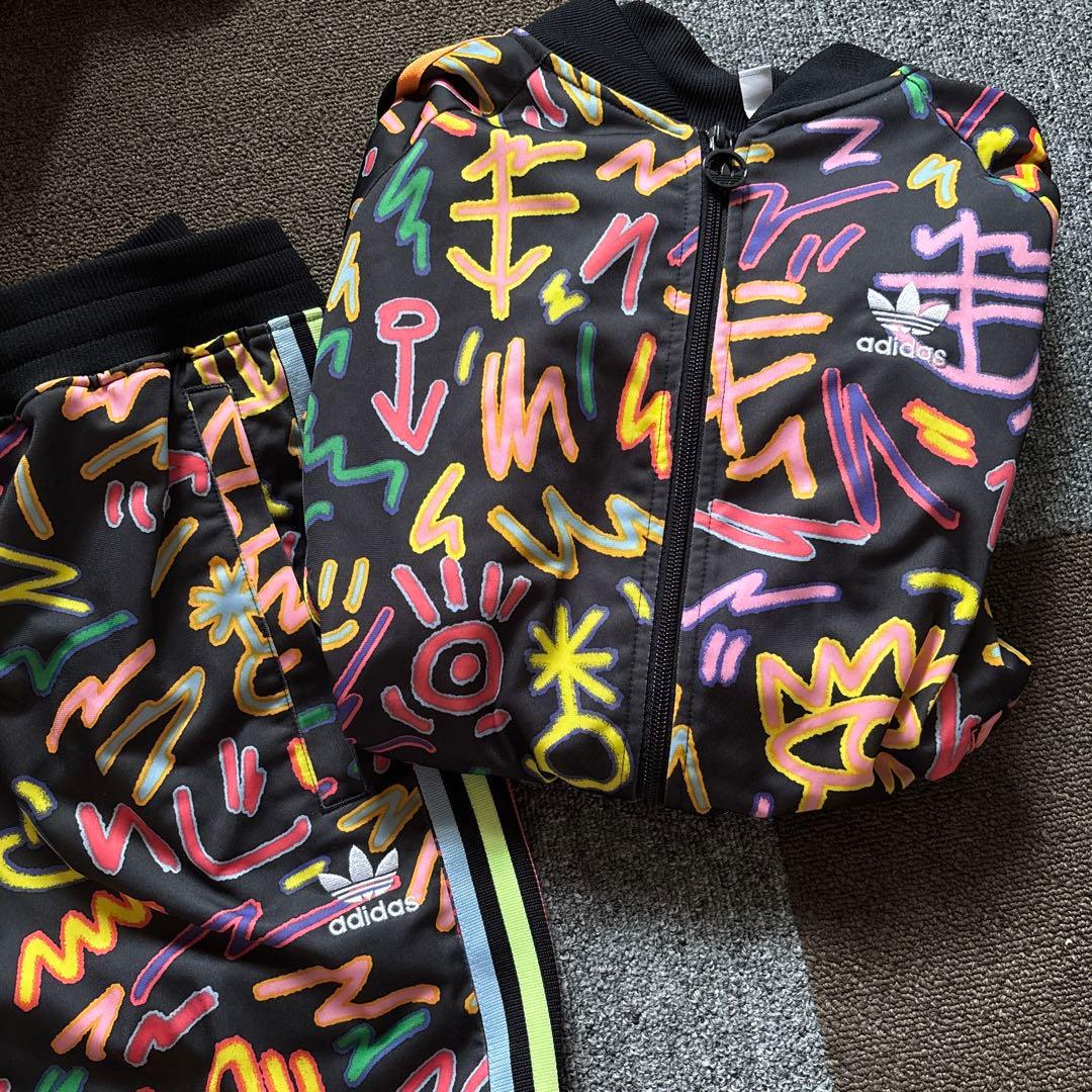 値下げ不可　adidas ブラック ジャージ上下セット