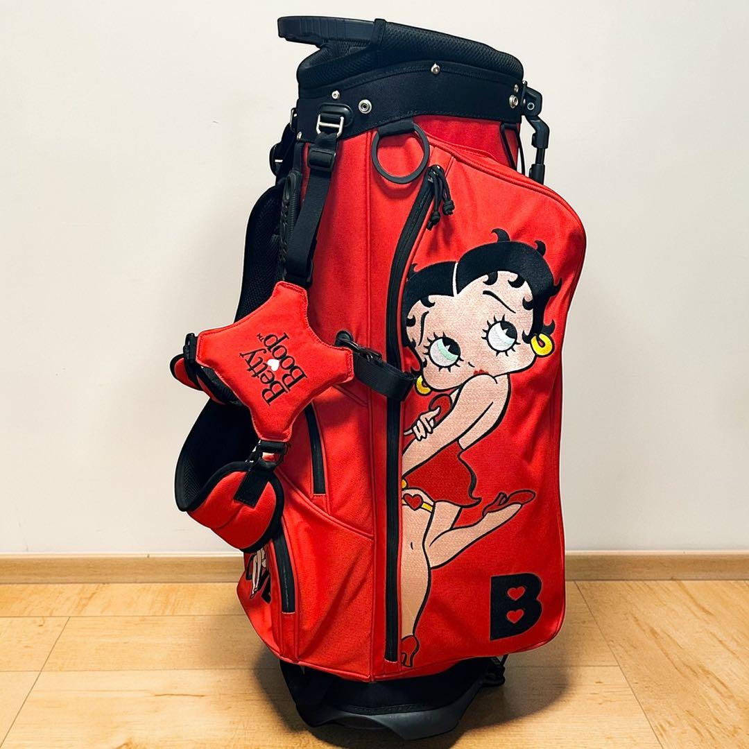 廃盤❣️稀少品✨Betty Boop スタンド式 キャディーバッグ ゴルフバッグ
