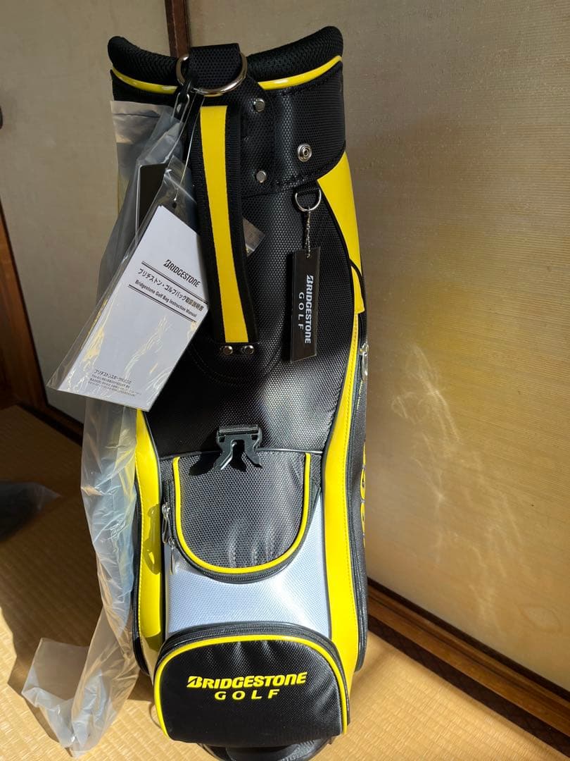 『新品・未使用』BRIDGESTONE GOLF キャディバッグ 黒/黄