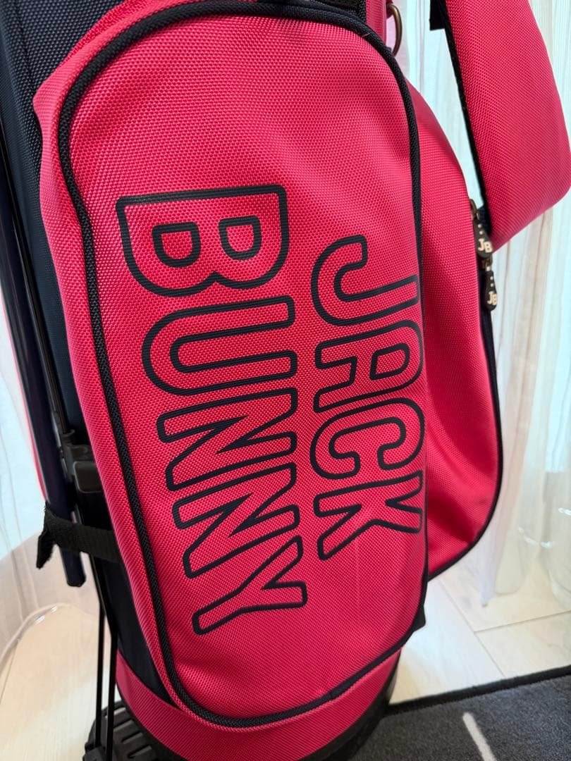JACK BUNNY ピンク キャディバッグ他 バッグ カバー USED 美品