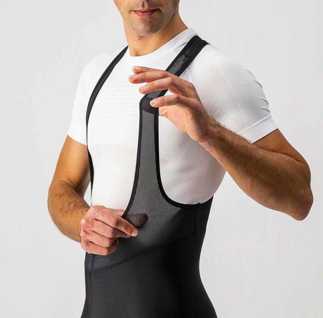 【Castelli】ENTRATA ビブタイツ L 冬用 裏起毛 6–14℃