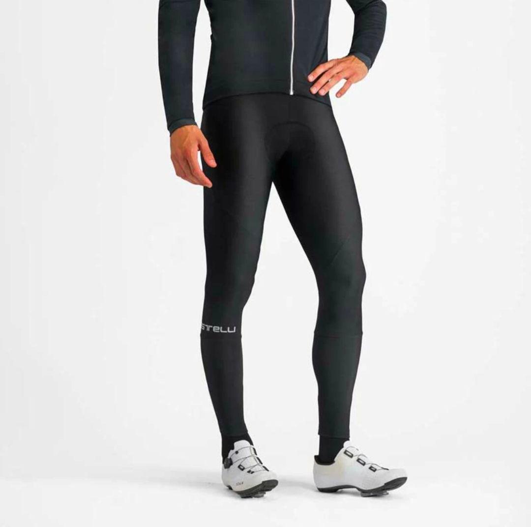 【Castelli】ENTRATA ビブタイツ L 冬用 裏起毛 6–14℃