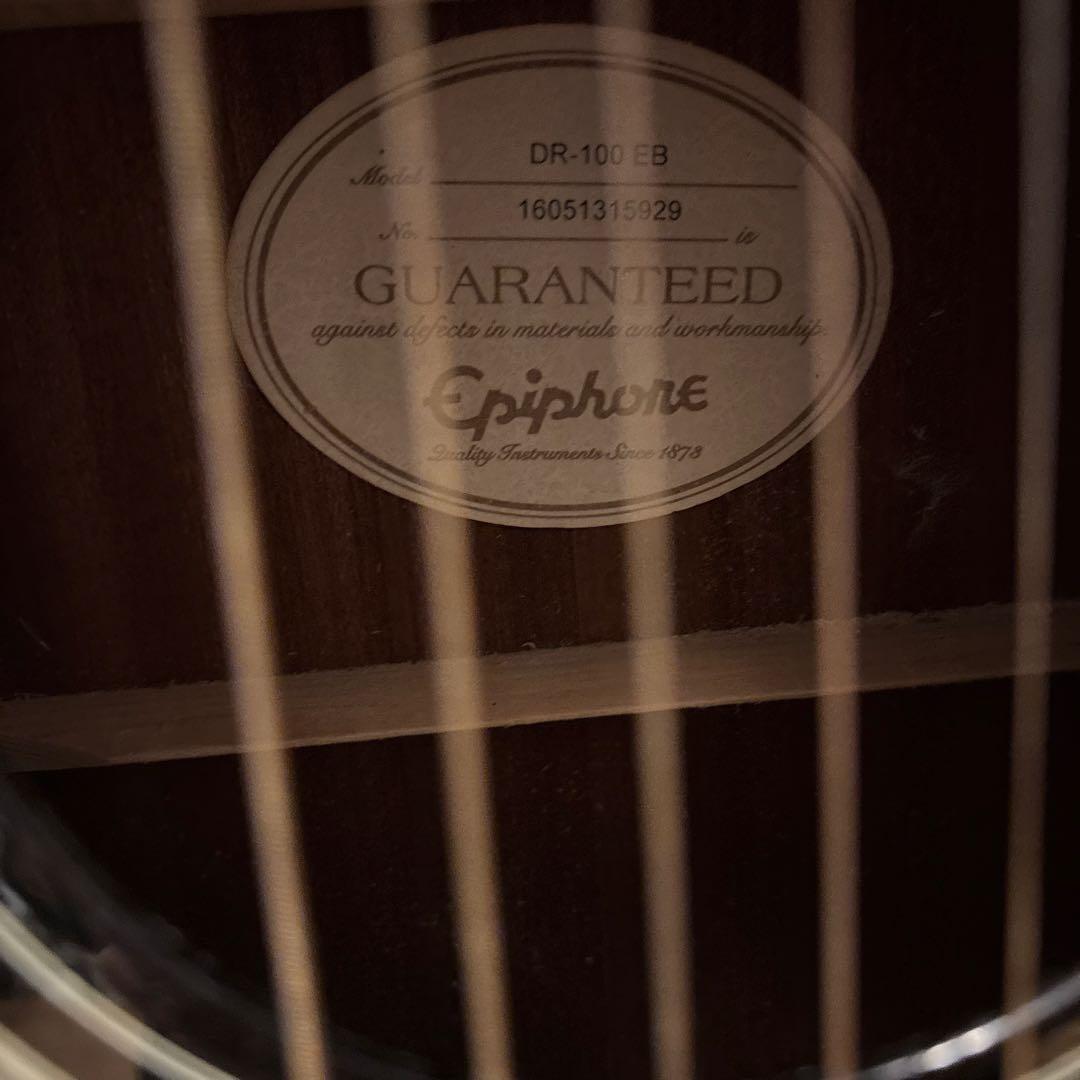 Epiphone アコースティックギター DR-100 EB ブラック