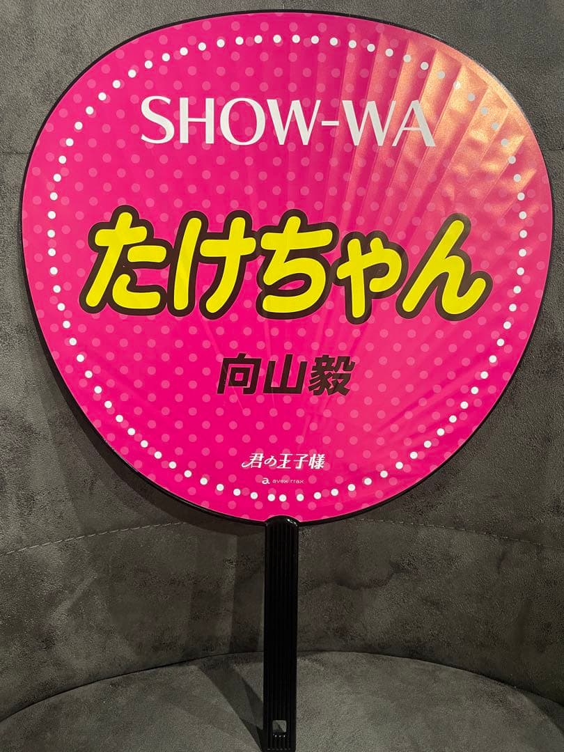 show-wa うちわ　向山毅　君の王子様