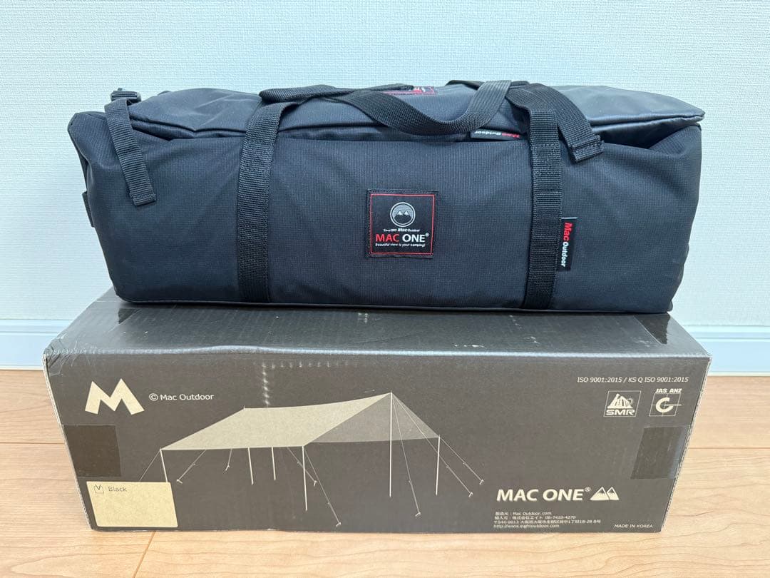【新品未使用 希少】 MAC ONE Recta tarp L BLACK