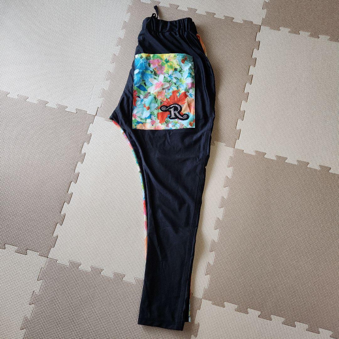 【美品】R-LONDON 　フラワープリント ダンスパンツ　サルエル　花柄　M