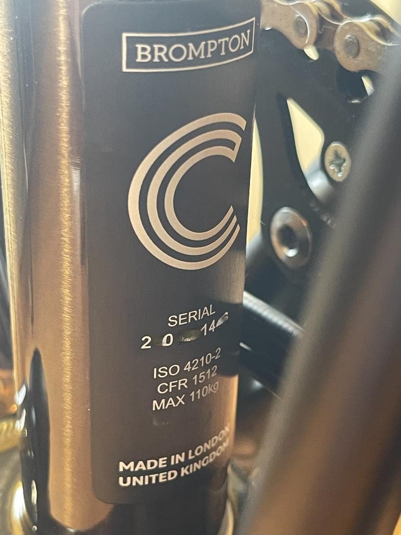 【ほぼ新品】BROMPTON C Line M6L ブラックラッカー／試乗のみ
