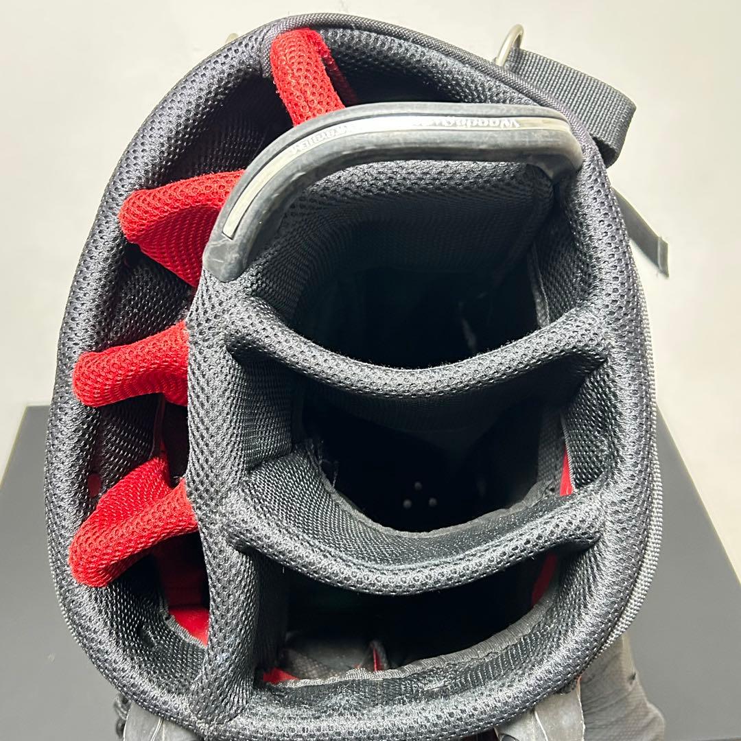 OGIO スタンド キャディバッグ 8分割 ブラック×レッド