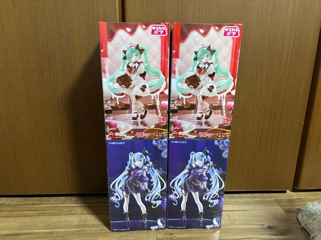雪ミク クロミ チロルチョコ Trio Try-iT Figure 4点 セット