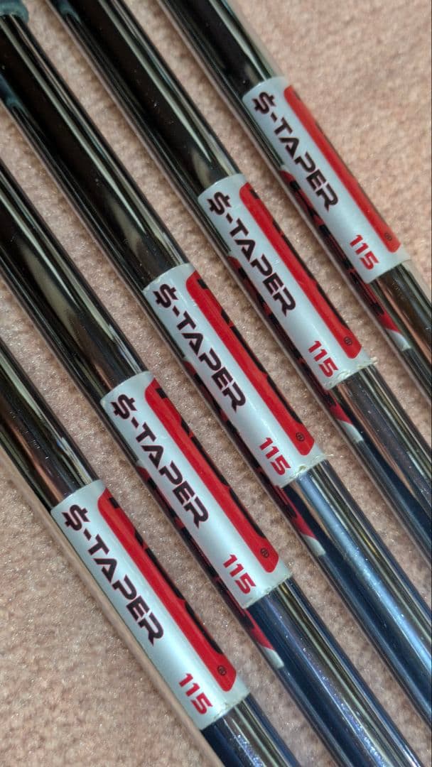 KBS S-TAPER 115 シャフト 5本セット