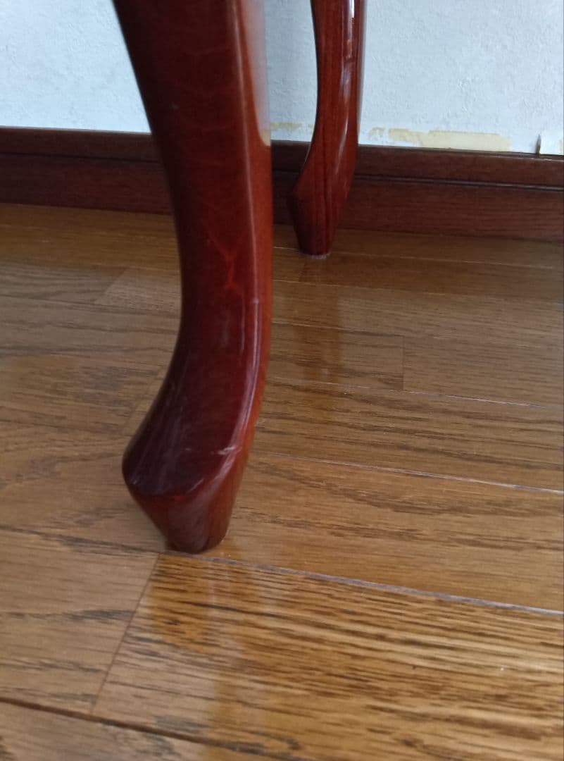 ディスカチャーチ 中古ピアノ椅子 猫脚 赤茶色