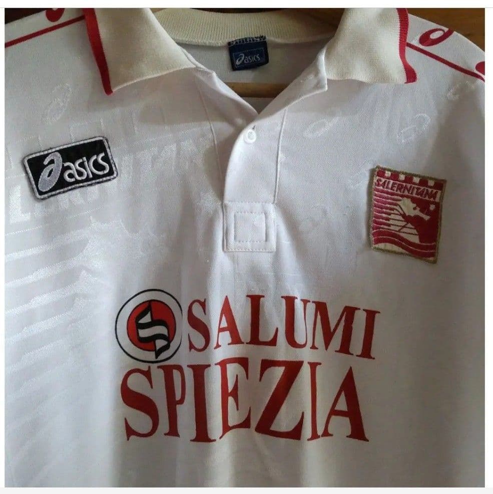 アシックス 90s サレルニターナ サッカー ユニフォーム サイズ XL