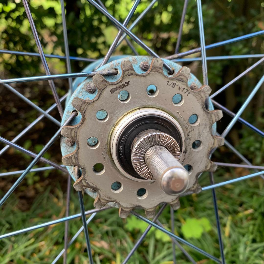 【発送可】SCHWINN ピストバイク フレーム&ホイールセット 現状品