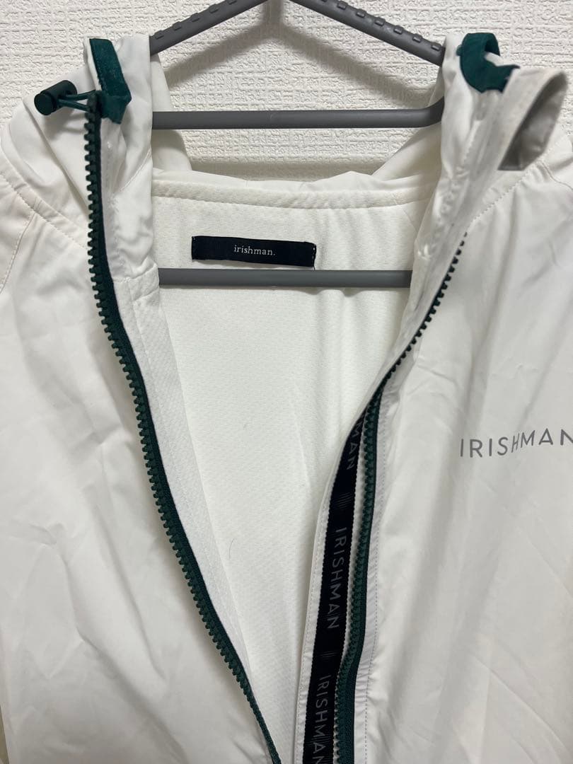 IRISHMAN フード付きジャケット ホワイト