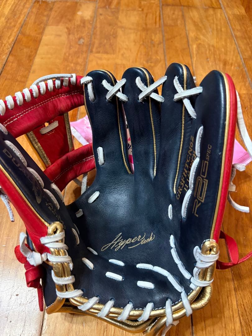 k*n様 Rawlings HyperShell 軟式グローブ 黒/赤/金