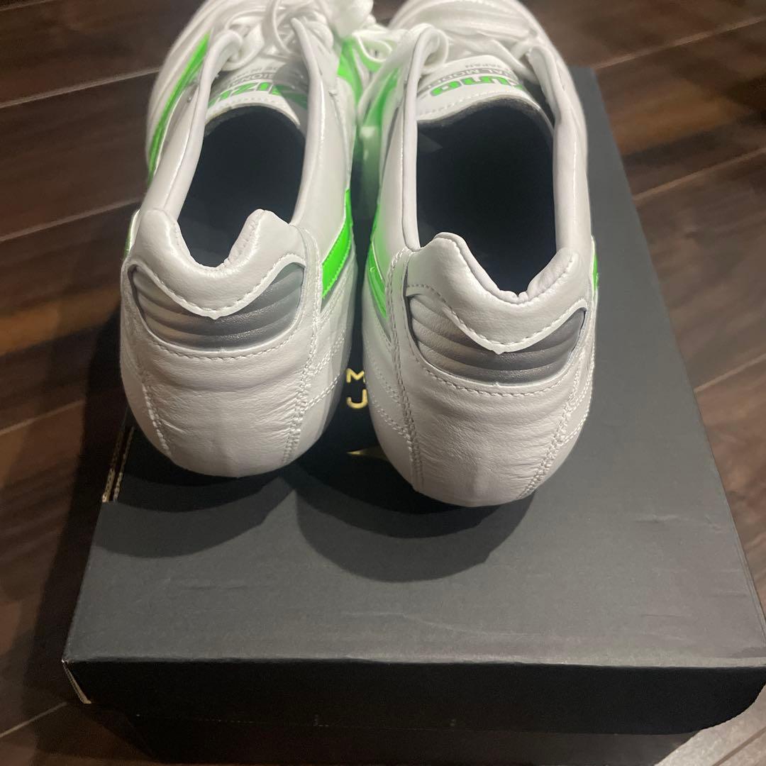 Mizuno Morelia ホワイト/グリーン サッカーシューズ