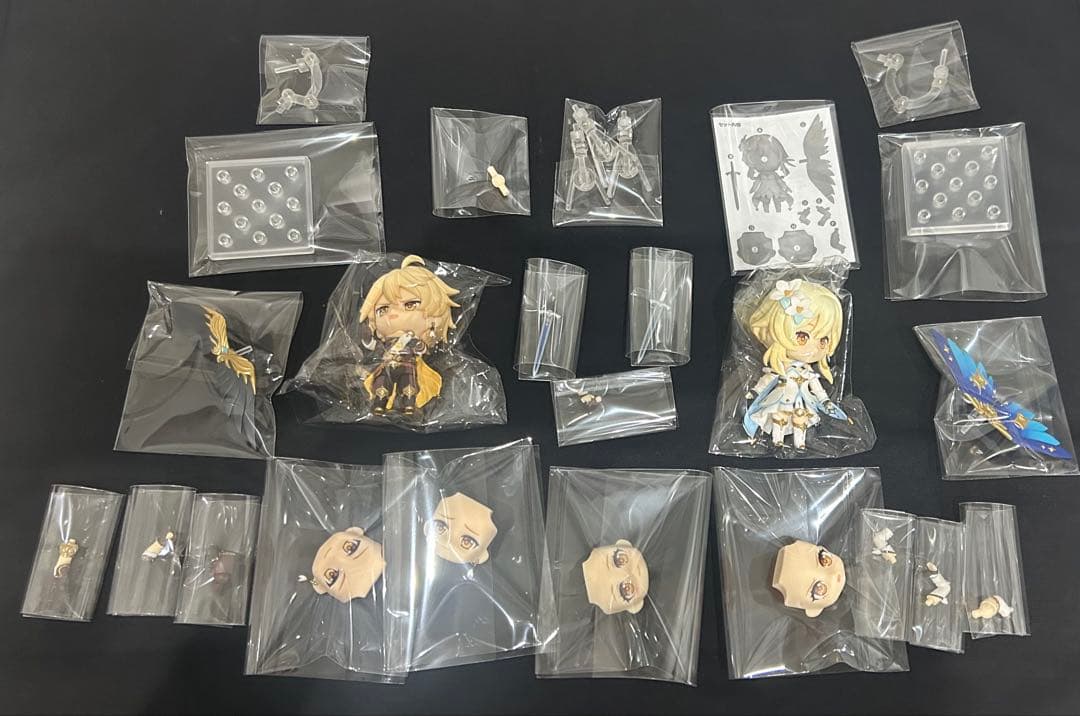原神 ねんどろいど 旅人 空 蛍 セット 開封済み フィギュア