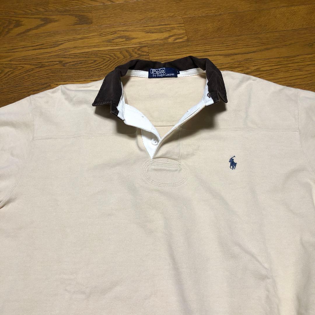 Poloポロ ラルフローレン ラガーシャツ エルボーパッチ L RRL