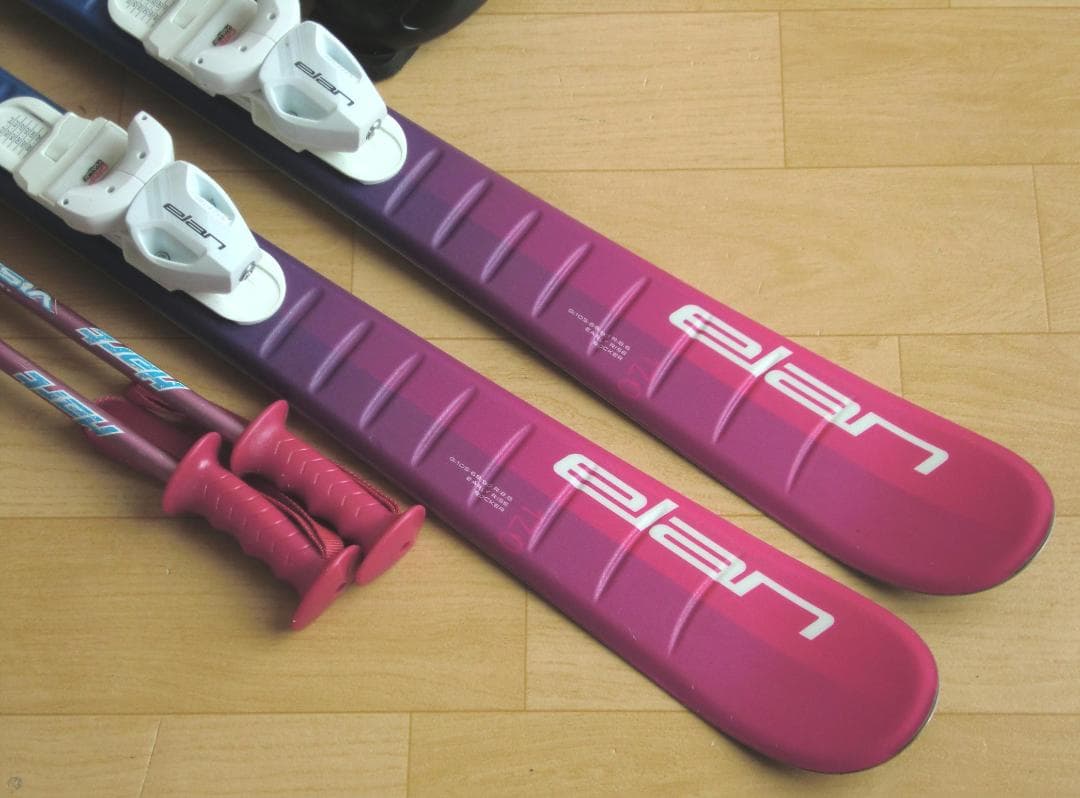 ■■最終特価■送料無料■ELAN■子供用スキーセット■板120靴22■WAX済■