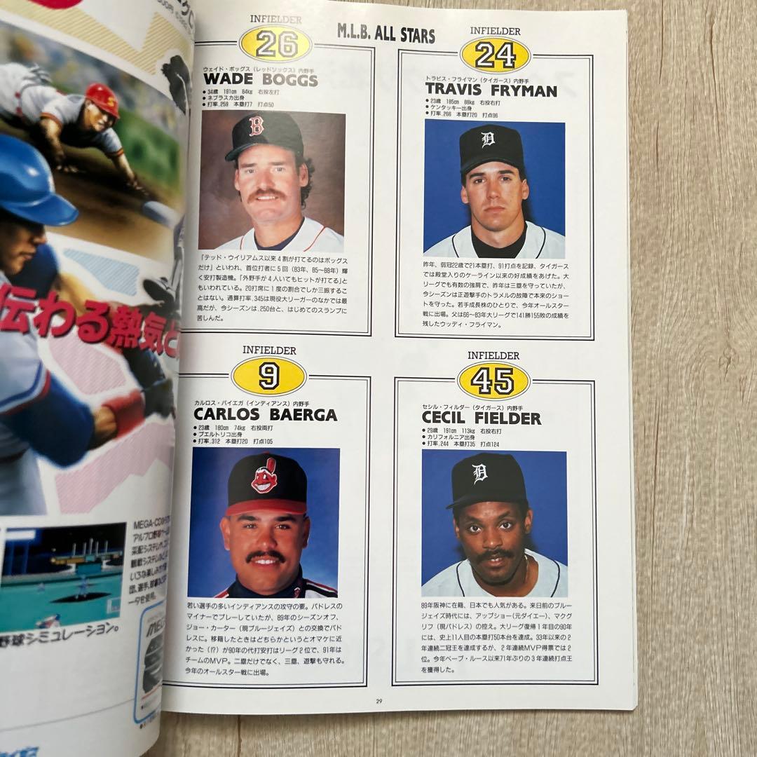 1992年　日米野球　公式プログラム　メジャーリーグ