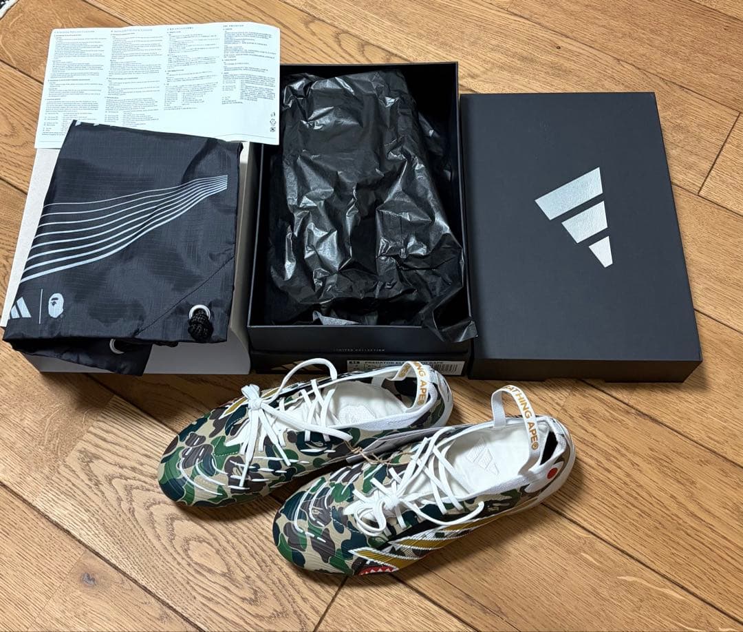 「たけ」25cm BAPE ADIDAS プレデターエリートフォールディン