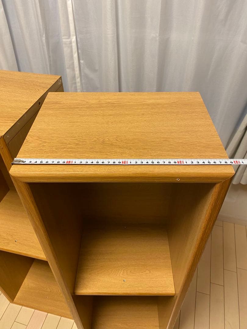 T*S様 ACTUS購入品　ナチュラルウッド　オープンシェルフ 2段　セット　レ