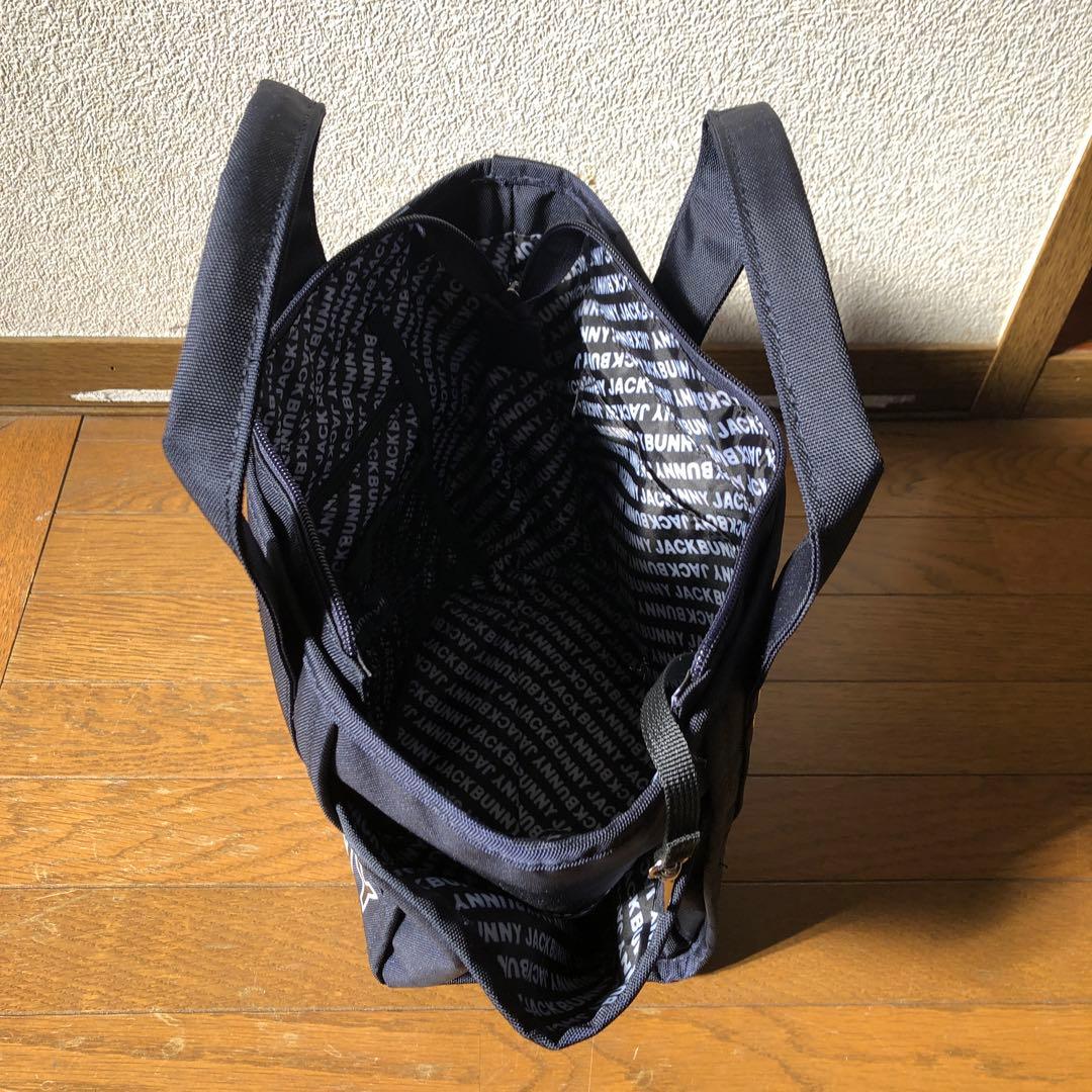 超美品JACKBUNNY ブラック トートバッグ