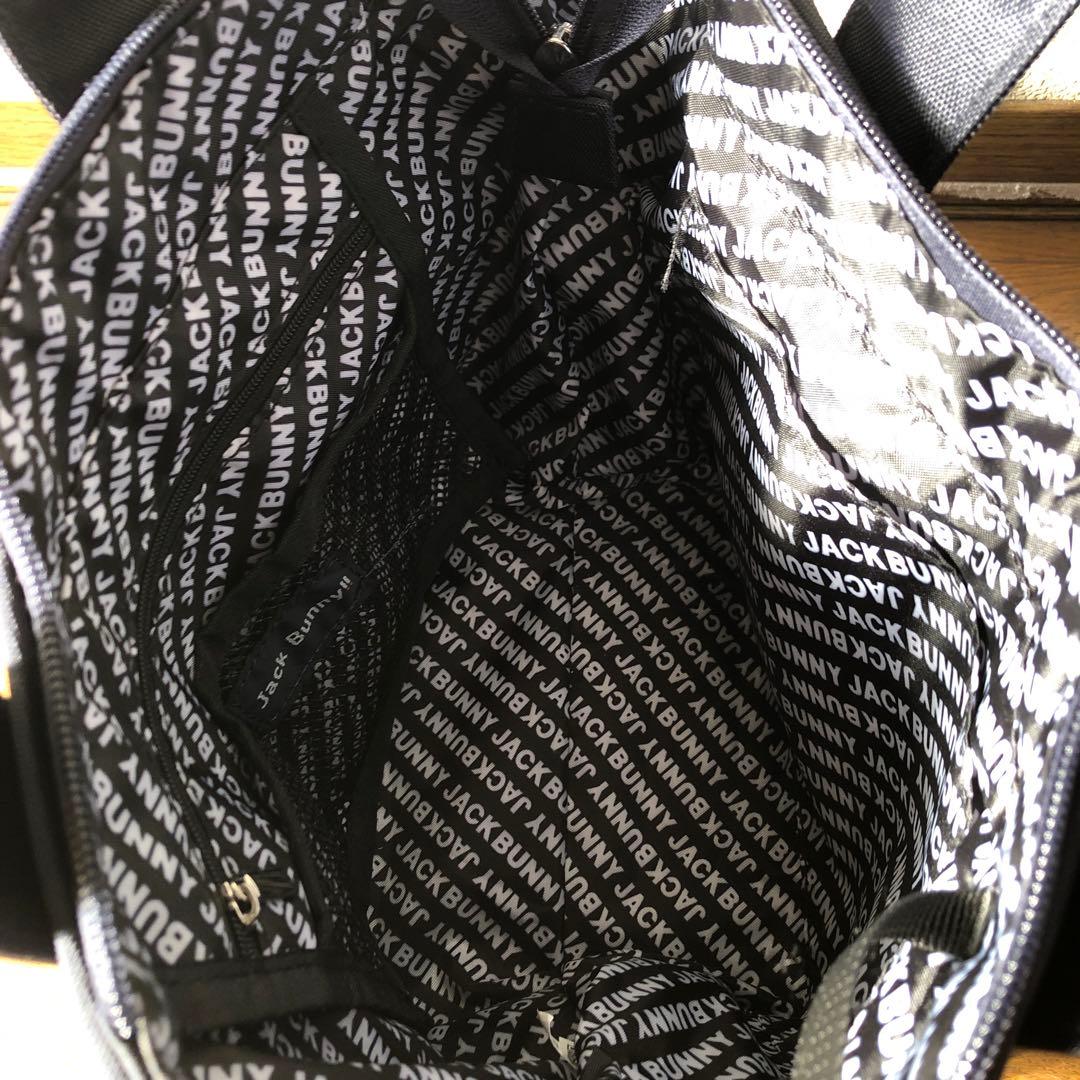 超美品JACKBUNNY ブラック トートバッグ