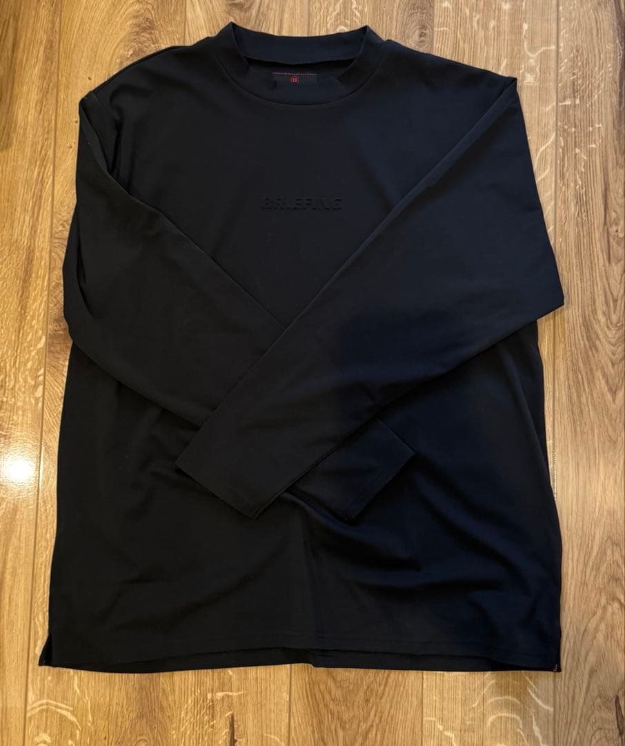 BRIEFING MEN’S MINI 3D LOGO LS HIGHNECK