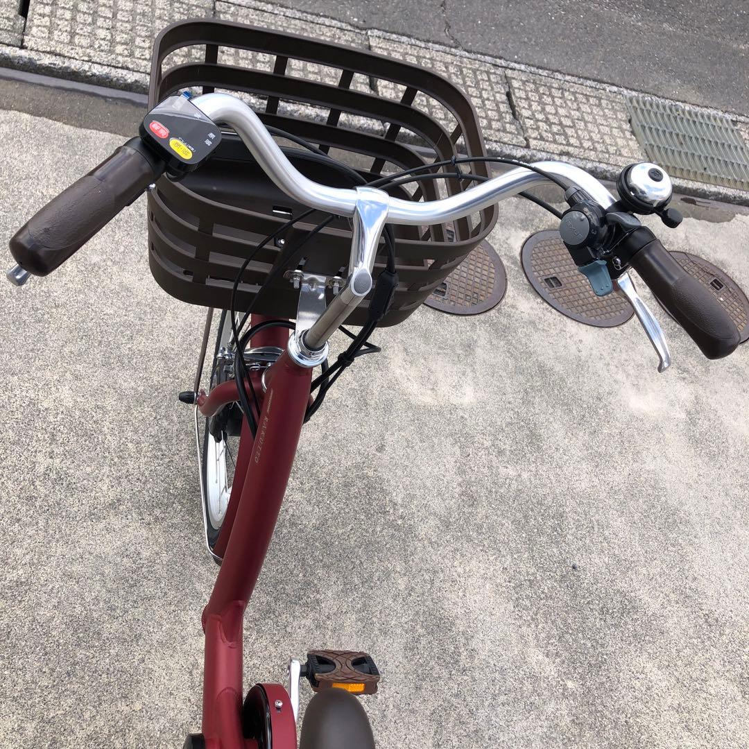 美品 現行 電動アシスト自転車 ブリヂストン ラクット 24インチ 赤 レッド
