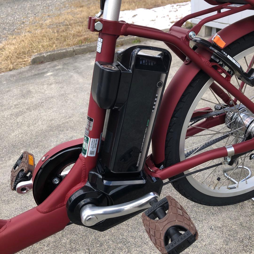 美品 現行 電動アシスト自転車 ブリヂストン ラクット 24インチ 赤 レッド