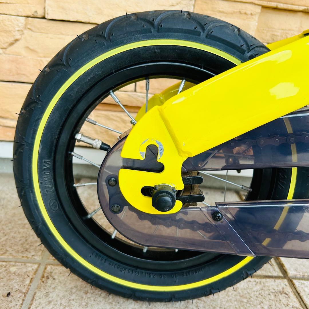 へんしんバイク 黄色　キックバイク ペダル自転車 Hensihn Bike