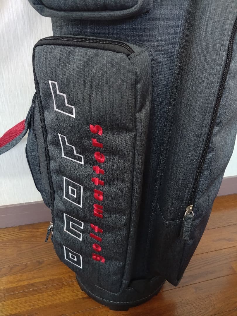 美品　大人気ONOFF オノフ キャディバッグ 杢調 グレー