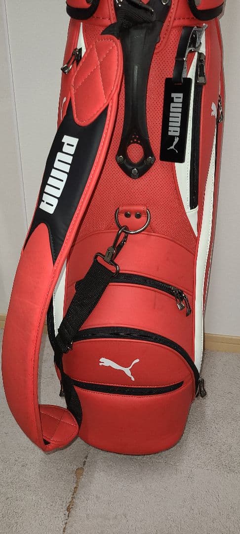 PUMA キャディバッグ レッド 付属品あり