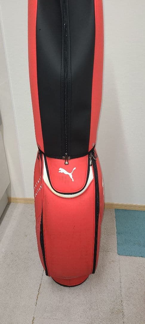 PUMA キャディバッグ レッド 付属品あり