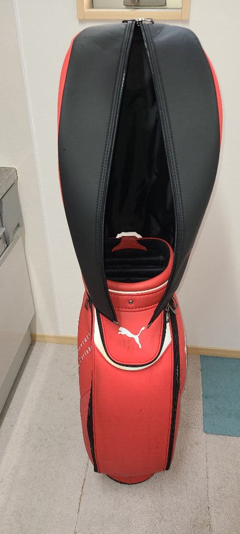 PUMA キャディバッグ レッド 付属品あり