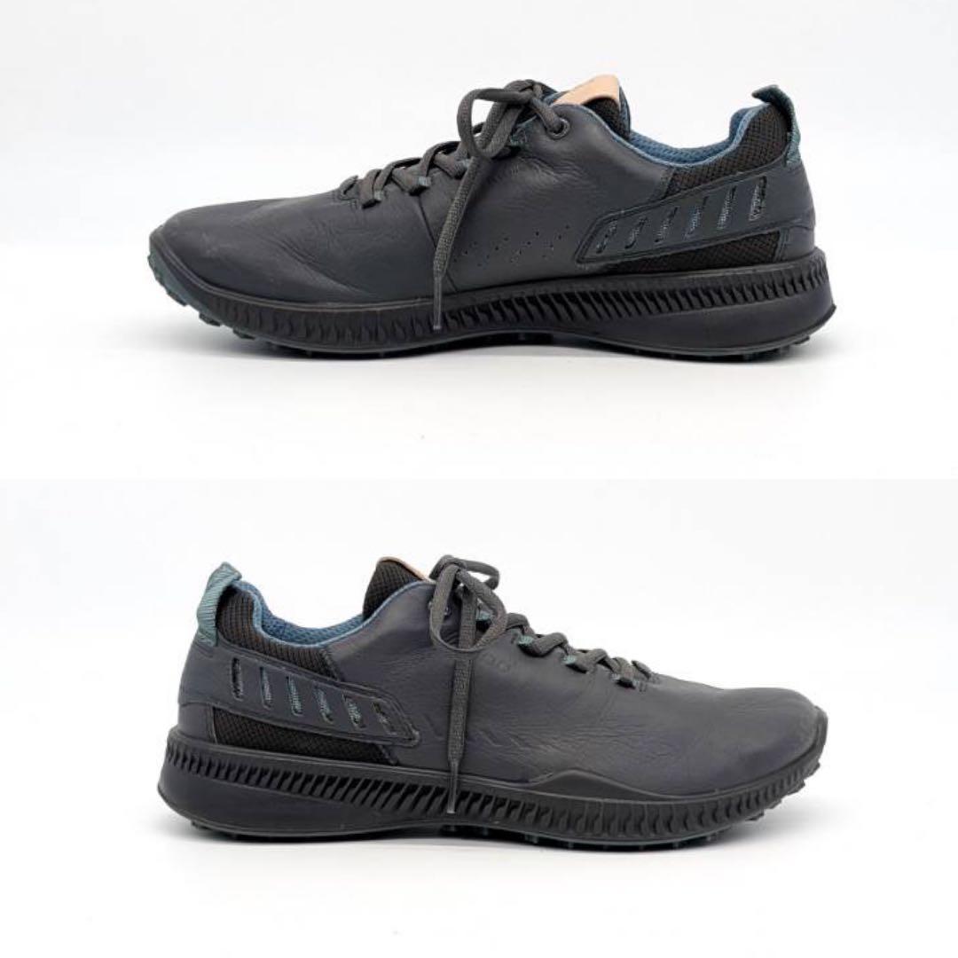 美品✨ecco エコー S-HYBRID ゴルフシューズ　スパイク　グレー 25