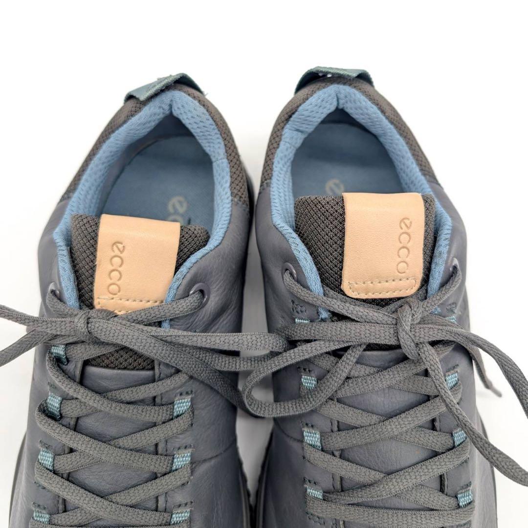 美品✨ecco エコー S-HYBRID ゴルフシューズ　スパイク　グレー 25