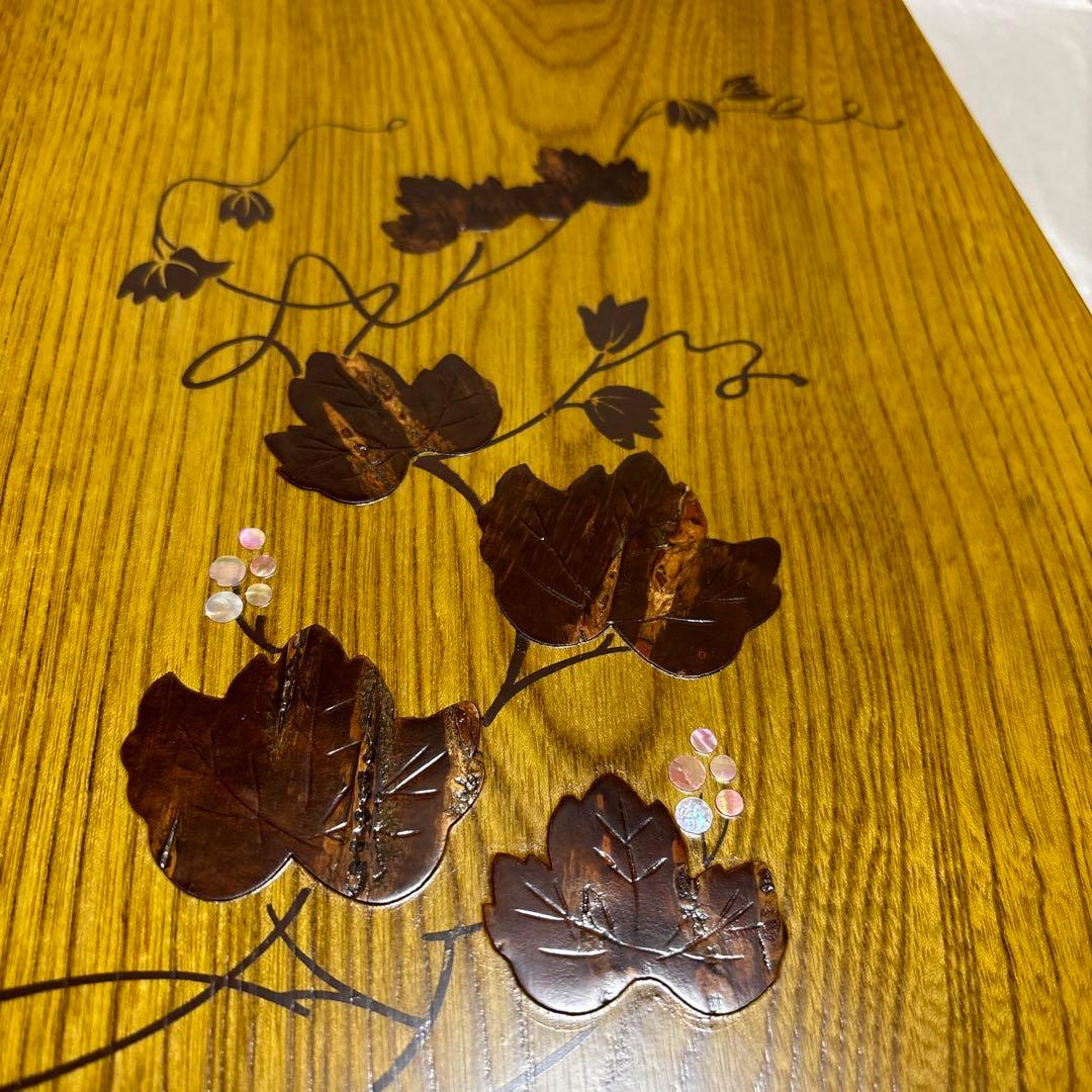 新品未使用 木製 小物入れ 書類入れ木箱 収納箱 道具箱 レトロ 美しい木目