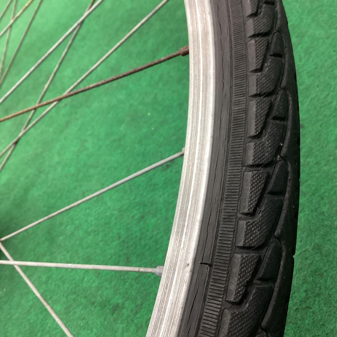 アルミリム　前輪 27x1-3/8 タイヤ付 ハブダイナモ 27インチ j1端子