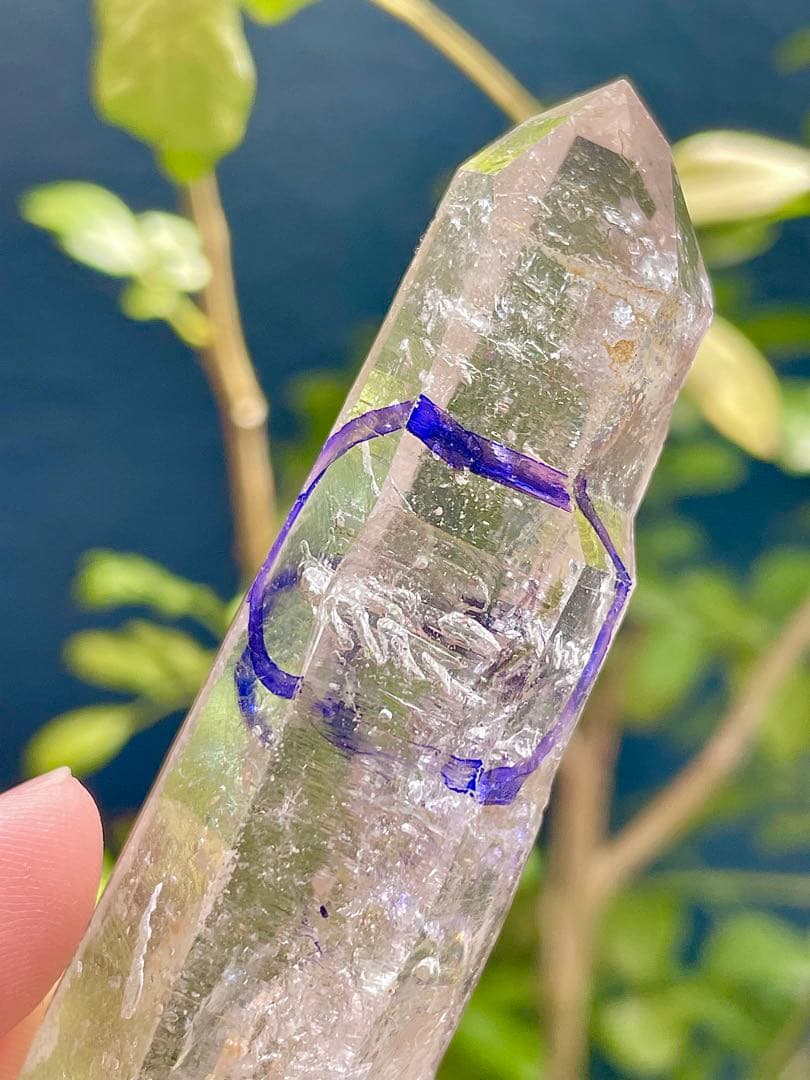 水入り虹入り　ダブルポイント　強いパワー 天然両剣　原石水晶パワーストーン　瞑想