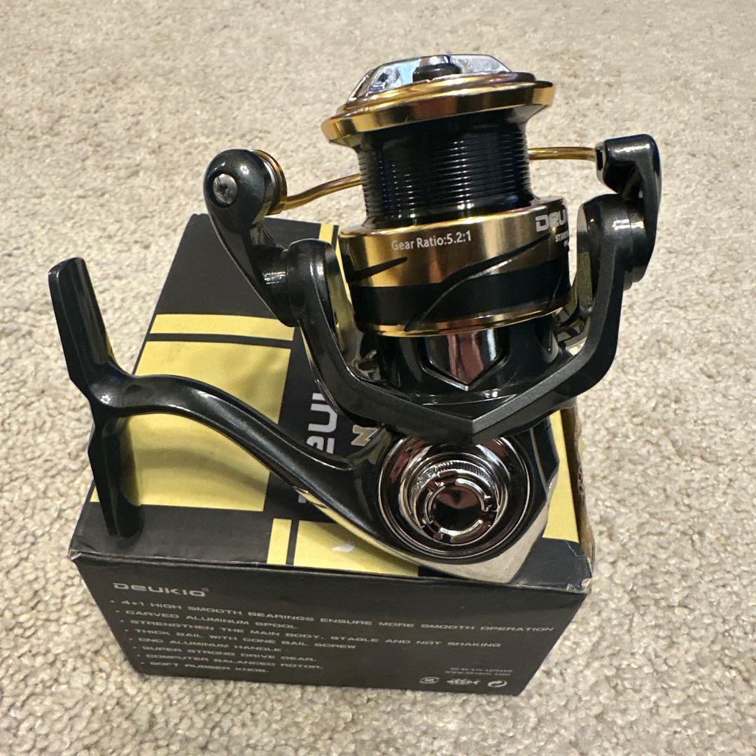 DEUKIO ノーギャップ防水ルアースピニングリール 3000