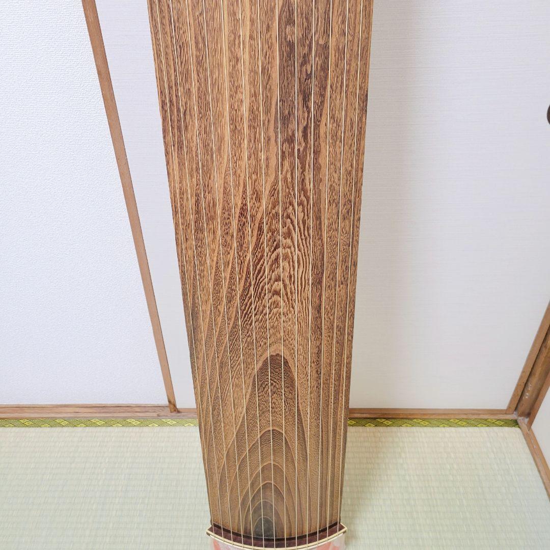 高級 和琴 お琴 琴 くり甲 すだれ彫 蒔絵 和楽器 弦楽器 13弦 伝統楽器