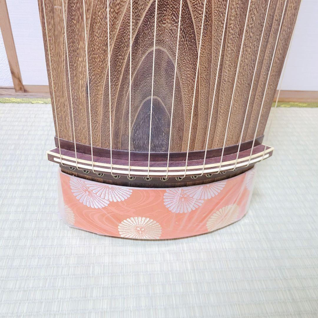 高級 和琴 お琴 琴 くり甲 すだれ彫 蒔絵 和楽器 弦楽器 13弦 伝統楽器
