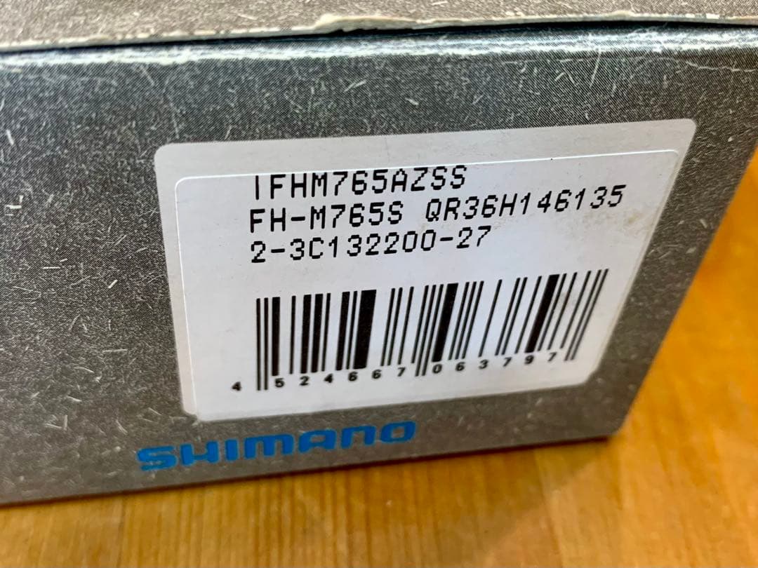 T*a様 Shimano Deore XT FH-M765 36H リアハブ　Q