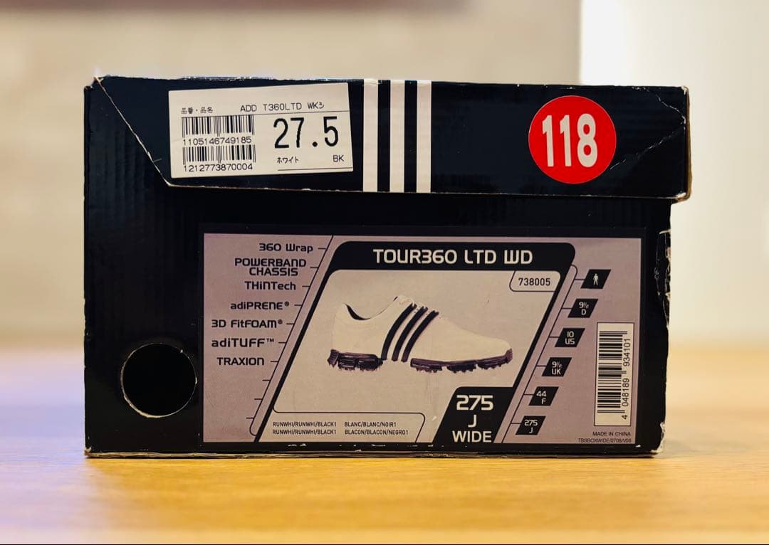 adidas TOUR360 LTD ゴルフシューズ - ホワイト