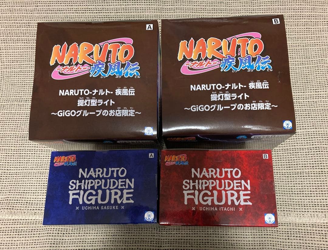 NARUTO フィギュア　提灯型ライト セット　サスケ　イタチ　GiGO ナルト