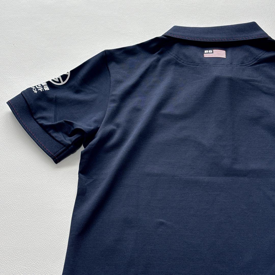 【新品　タグ付き】BRIEFING ネイビー ポロシャツ　ゴルフウェア　ロゴ入り