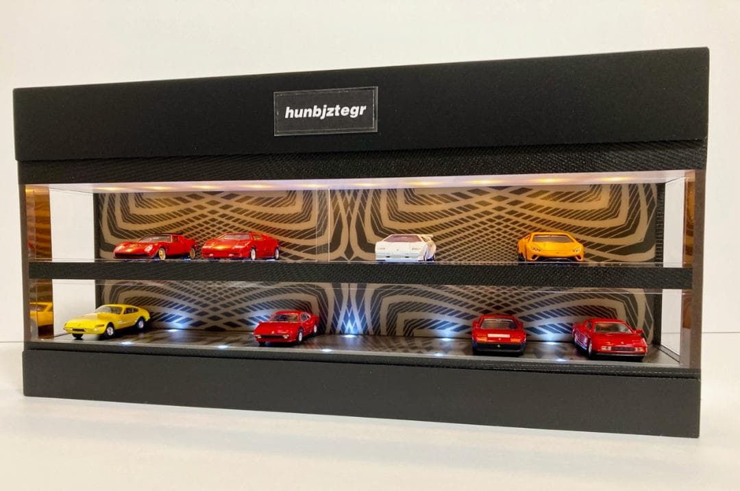 1/64展示20台可能・BRシンメトリー・2層式ディスプレーBOX/ネオジオラマ